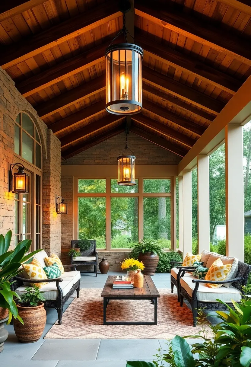 Hanging Lanterns⁤ from Rafters: ⁣Add whimsical lighting by⁣ suspending lanterns from exposed supports