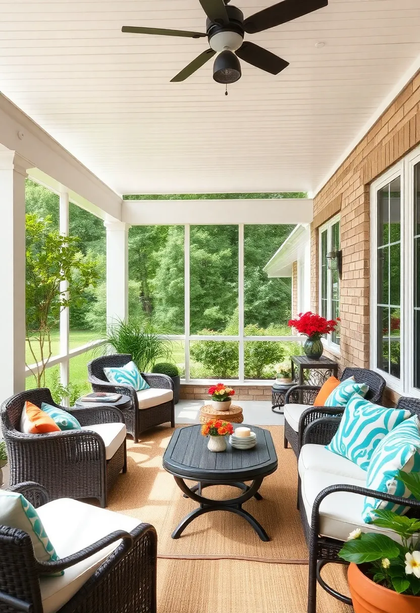 Family-Friendly lounge: Durable wicker seating with​ colorful, washable cushions creates‍ a practical yet cozy environment for quality time outdoors
