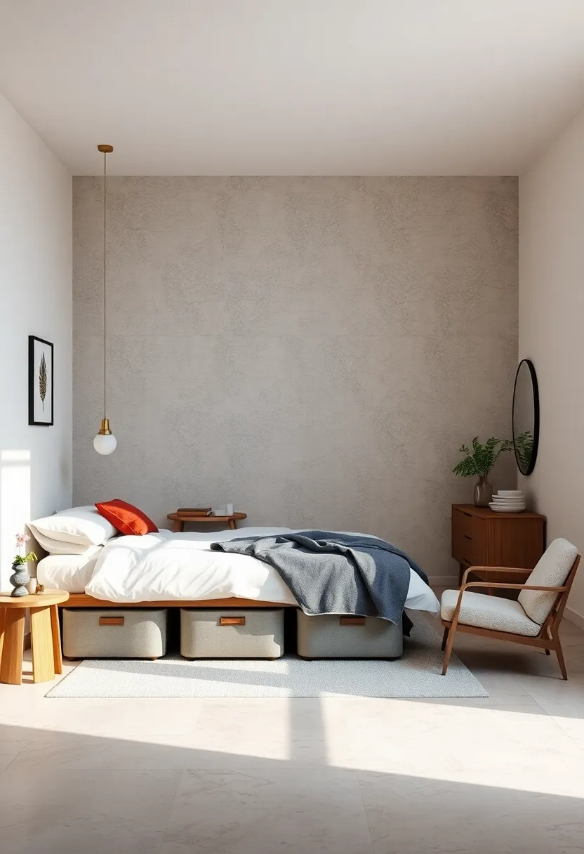 Use ⁢under-bed storage containers⁤ to ⁢tuck‍ away seasonal clothing or extra⁢ bedding