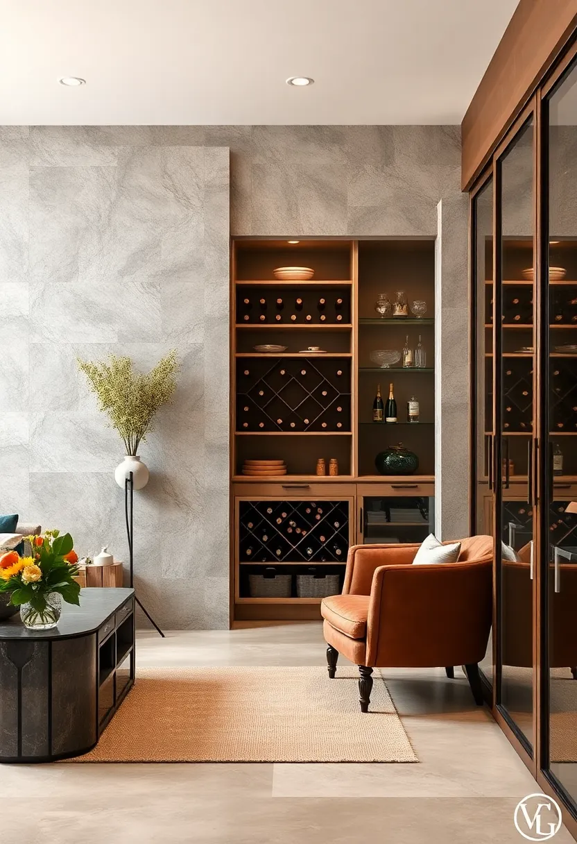Built-in‍ wine storage integrated into pantry‍ design⁤ to save room