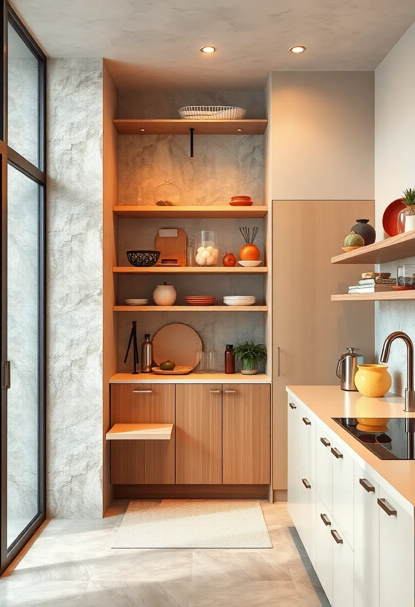 Pull-down pantry shelves to ⁢access ⁢high storage ⁣without strain