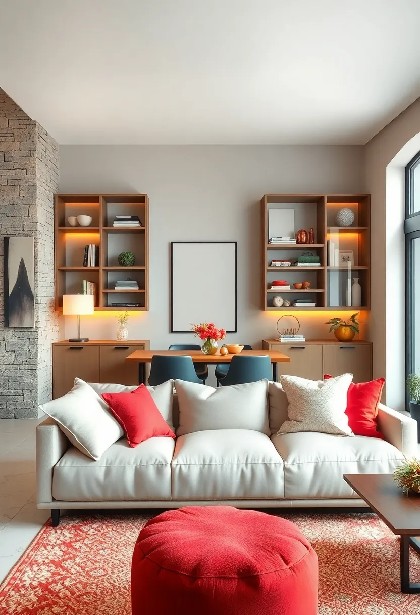 Incorporate plants on open shelves to bring a fresh, natural element into⁤ your small⁢ living space