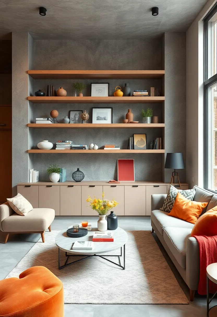 Display a mix of⁤ practical ​items and decorative accents to keep shelves ⁢balanced and appealing