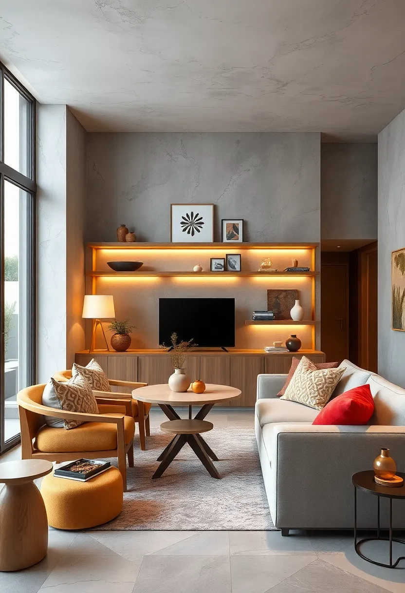 Opt for ⁣slim,‌ vertical⁤ shelving units to maximize storage without overwhelming the ⁣room