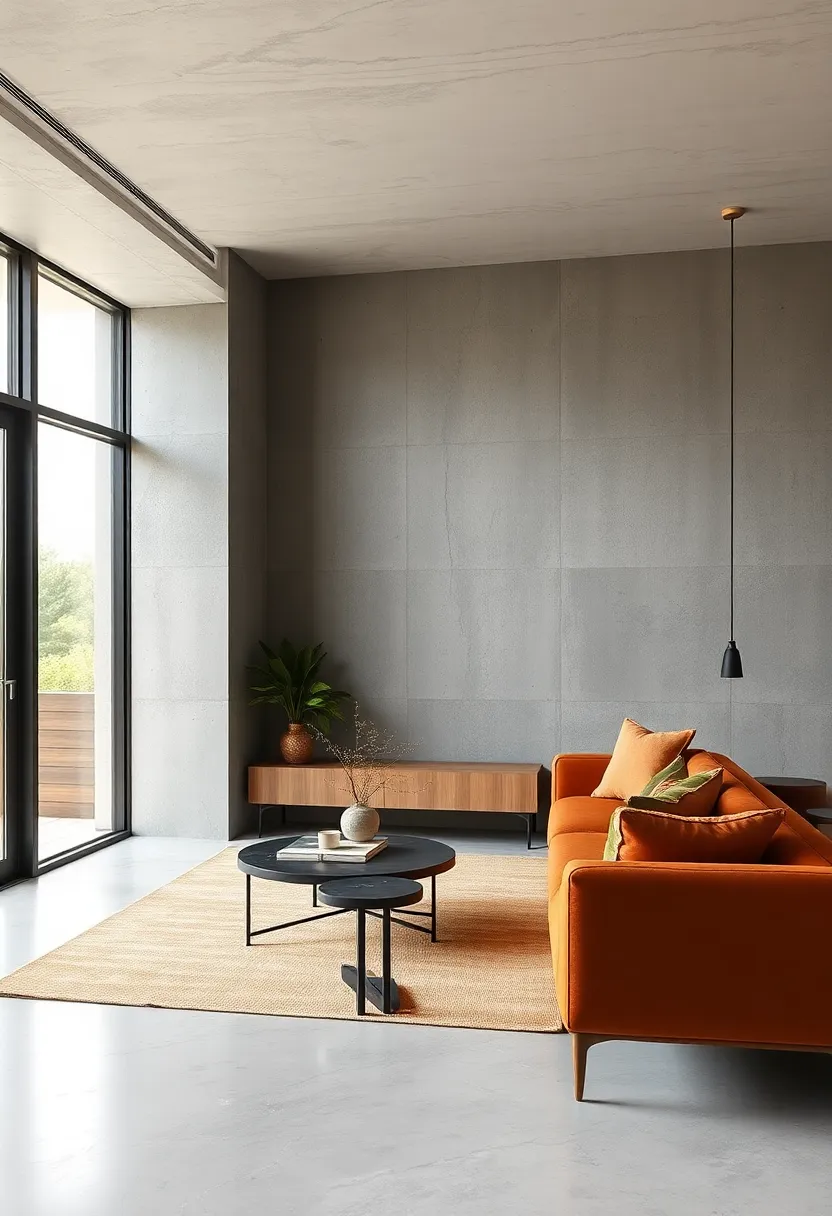 concrete Finish – Embrace industrial chic‌ with smooth, polished concrete walls‍ that offer a cool,⁤ minimalist vibe