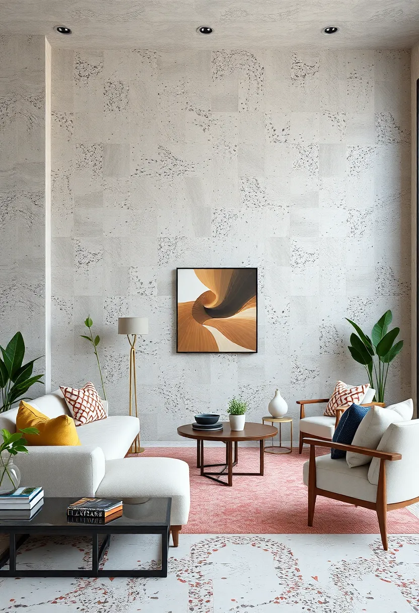 Fabric Upholstered Walls – Enhance acoustics and comfort with soft,‌ upholstered wall sections​ in textured fabrics