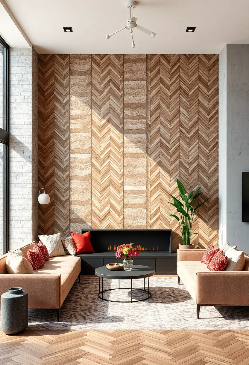 herringbone Wood Panels – Elevate your walls with classic herringbone patterns for a ‌nuanced and elegant texture