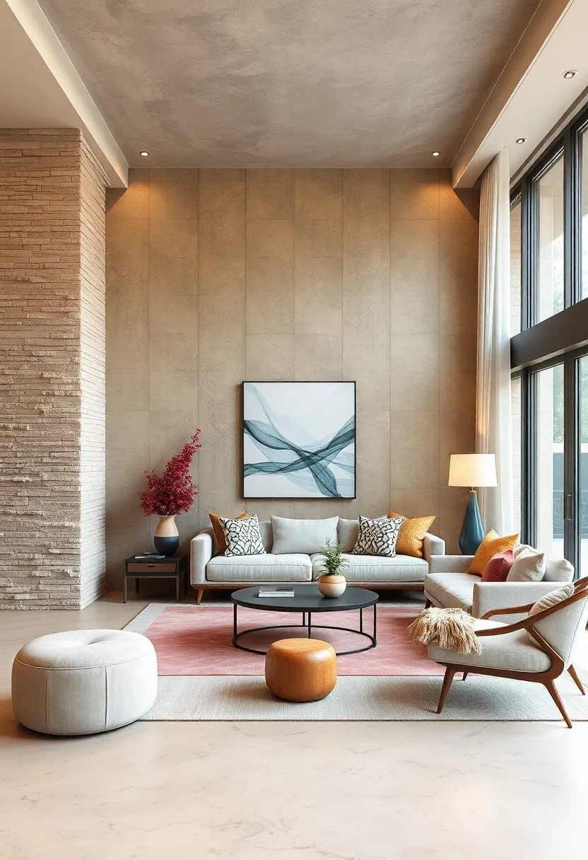 Textured Paint Effects – Experiment ⁣with paint finishes that mimic sand, suede, or stone to⁣ add subtle tactile appeal