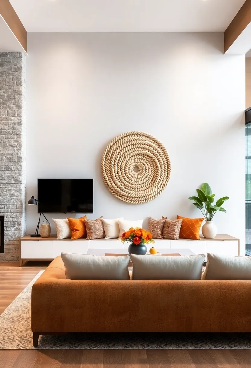 Braided Rope Wall Art‌ – Showcase rustic craftsmanship ‌with⁢ intertwined ropes forming unique, tactile wall ‌décor