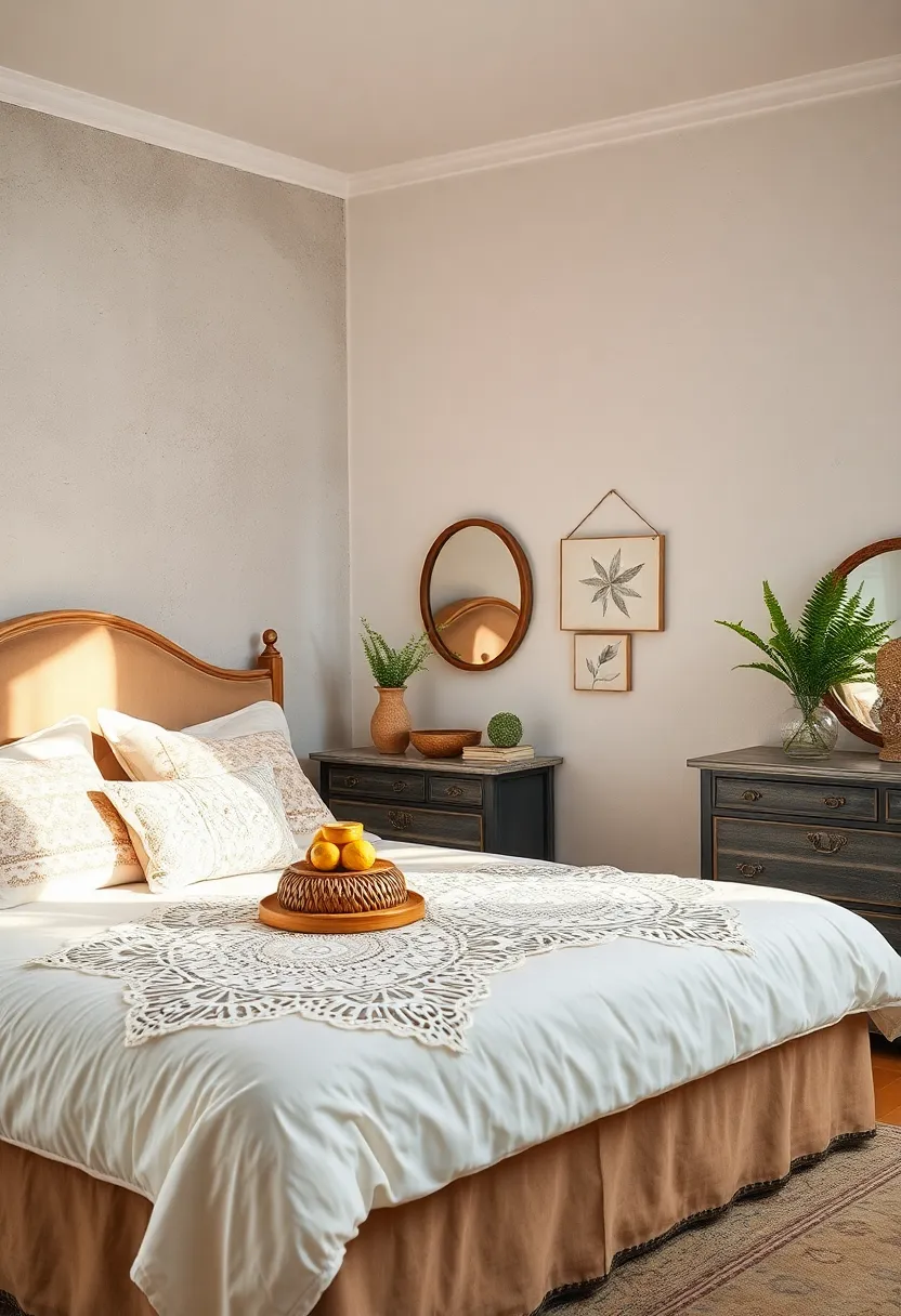 Add lace doilies on nightstands and dressers‌ for delicate, ⁢old-world charm