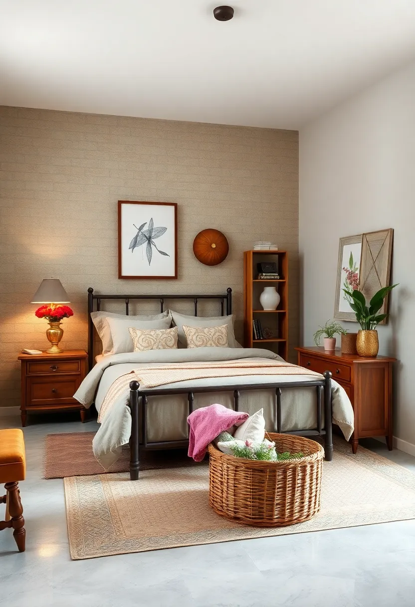 Use vintage‍ sewing baskets or hat boxes as unique storage solutions