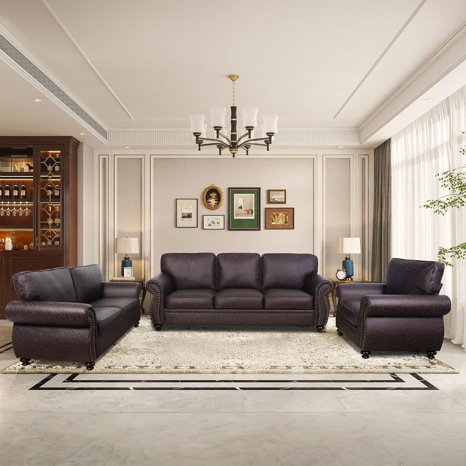 Our‍ Honest Take: Mid-Century Brown Sofa Set Comfort &‍ Style