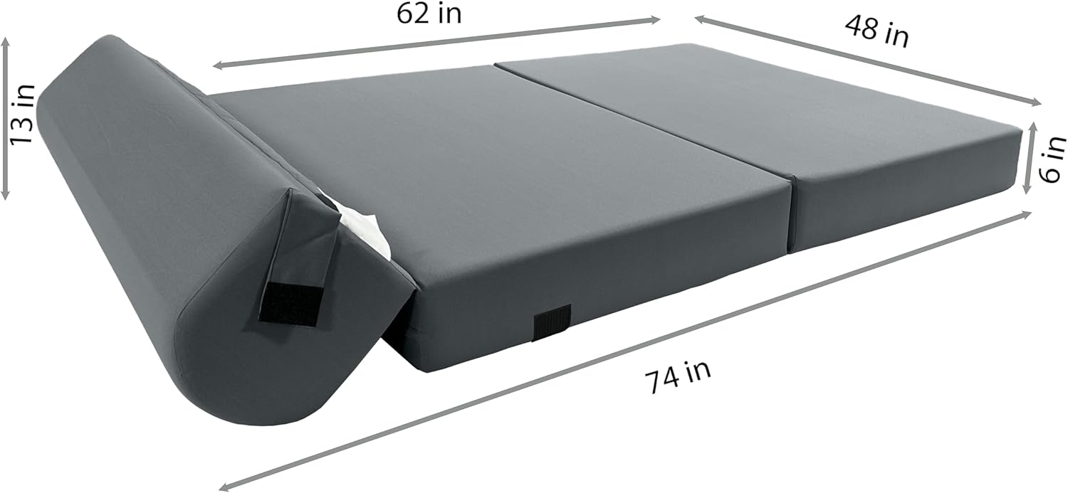 Why We Love the D&D Gray Futon Sleeper Chair for Small Spaces