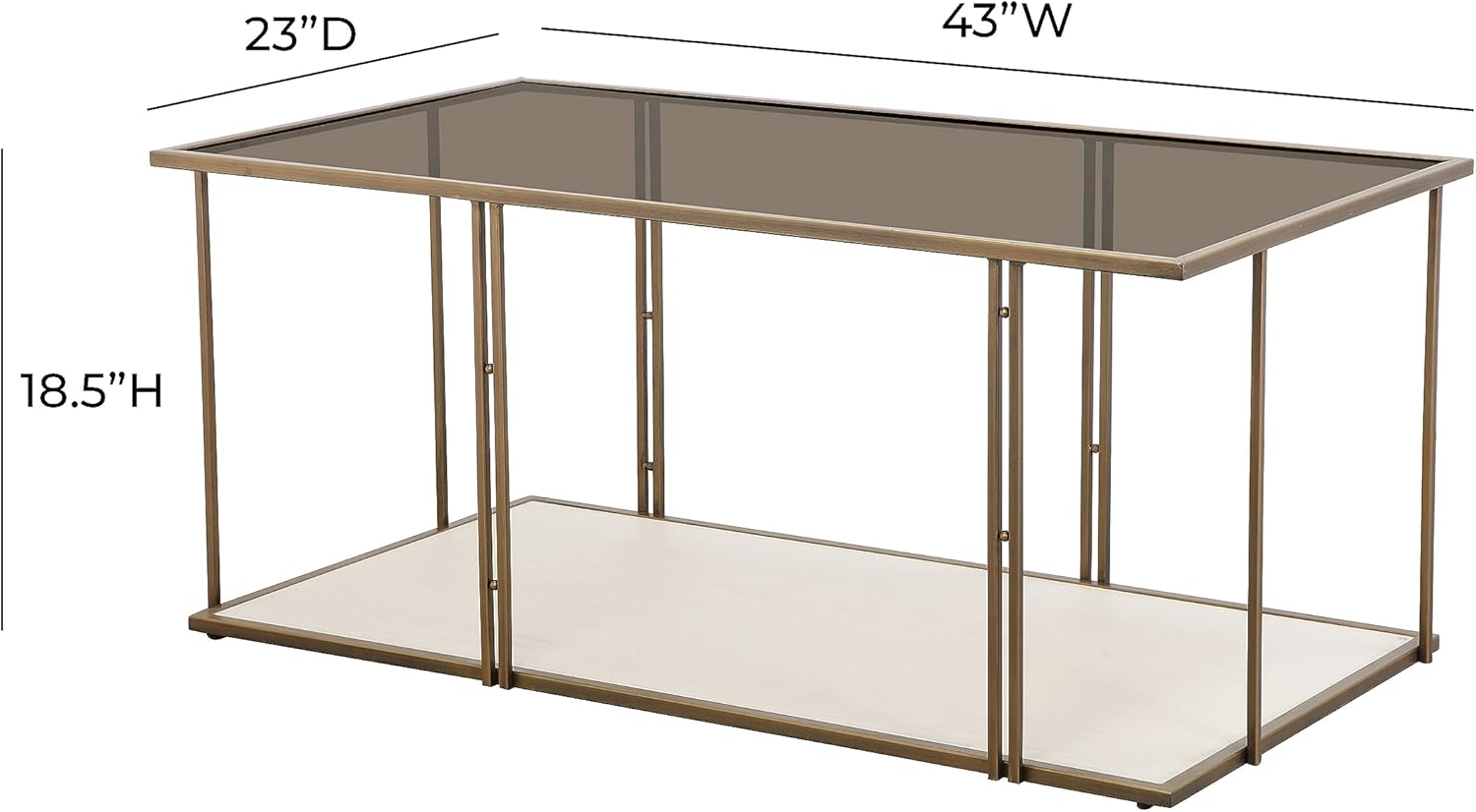 Why We Love the TOV Emma Cream Ash & Glass Coffee Table