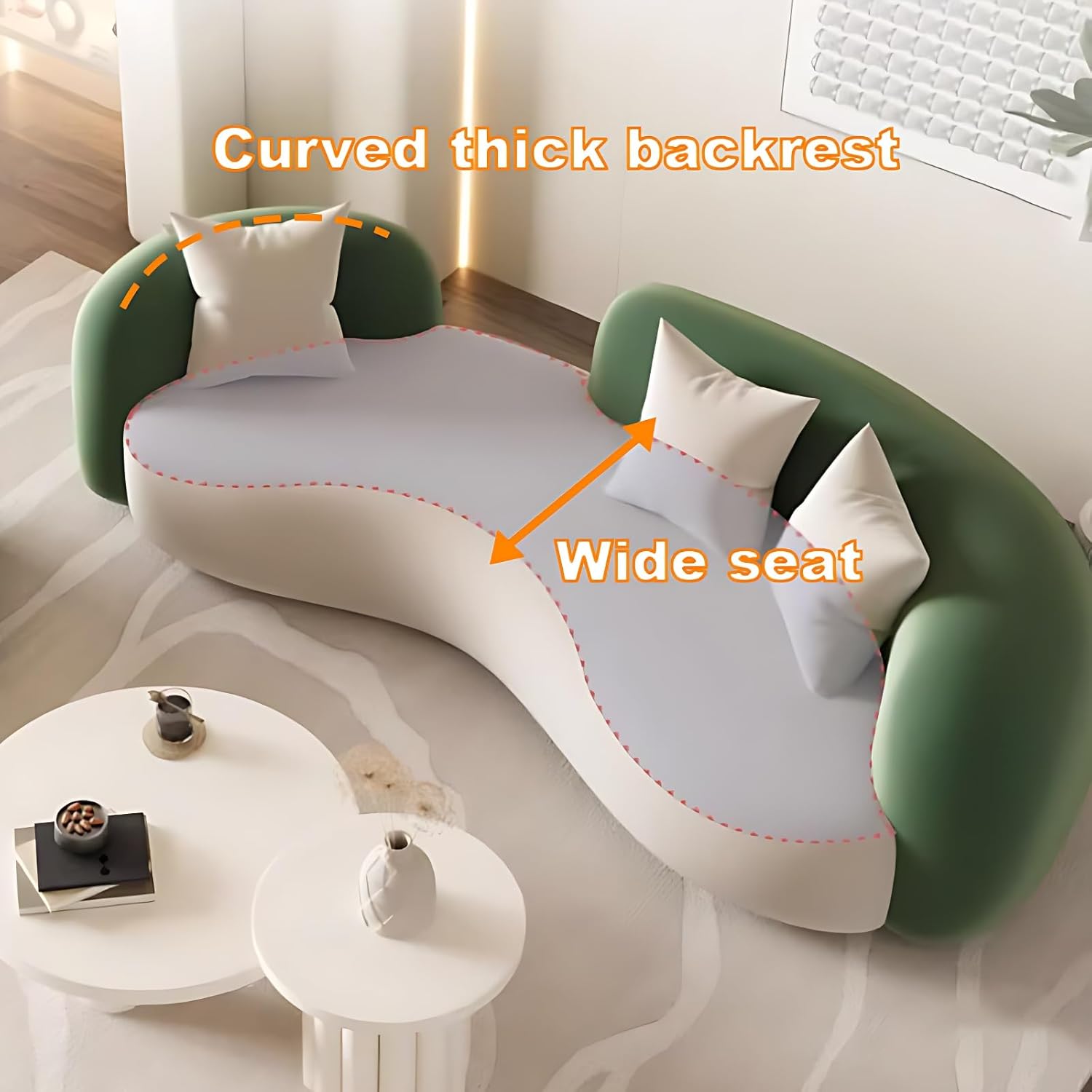 Our Honest Take on LyckTre's Modern Curved Leather Sectional Set