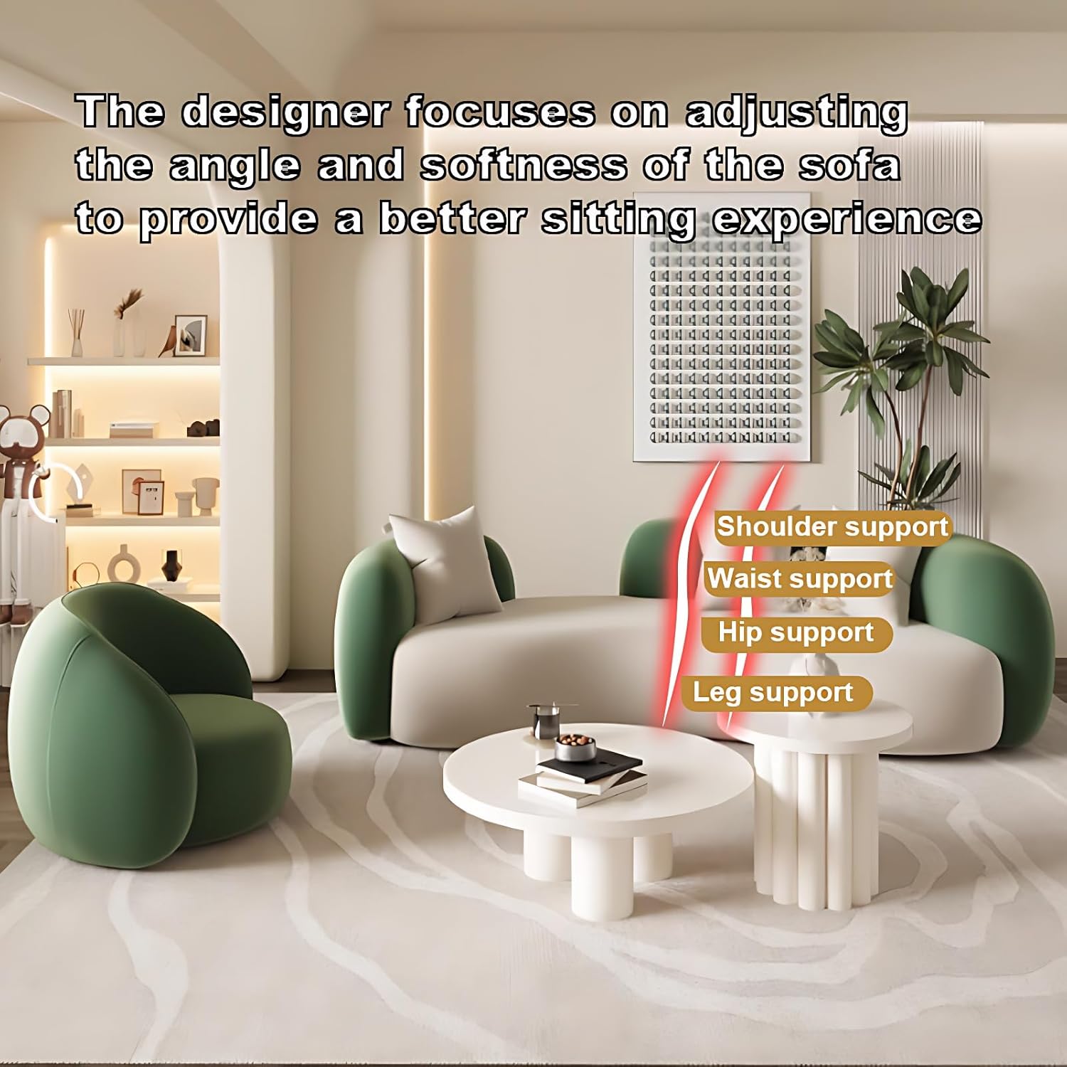 Our Honest Take on LyckTre's Modern Curved Leather Sectional set