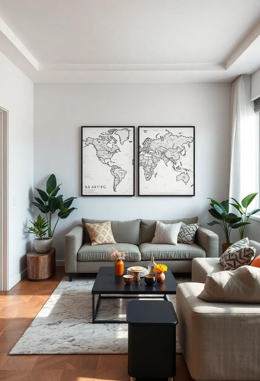 Black and⁣ white ⁢Map Prints: Artistic city ⁤or world maps⁤ create a ‍travel-inspired,⁤ yet understated ⁤vibe