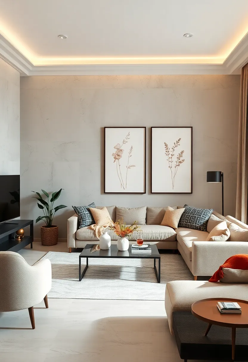 Framed Botanical​ Sketches: Delicate ⁤nature-inspired ⁢sketches introduce ‍organic elegance in a restrained style