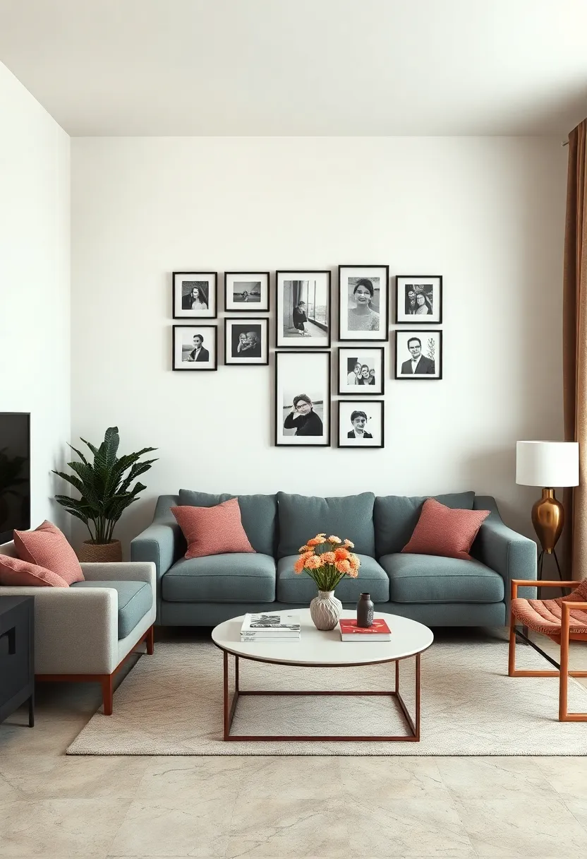 Black Frame Photo collage: Uniform black ‍frames keep cherished ⁢memories cohesive and understated