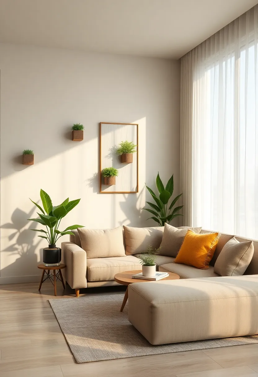 minimalist Floating Planters: Small, wall-mounted planters introduce greenery⁣ without bulk ​or‌ clutter