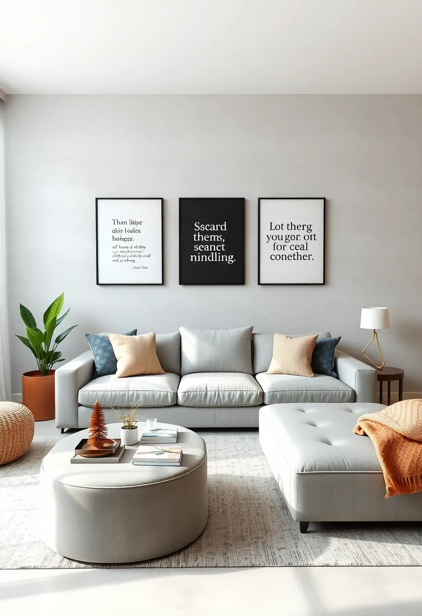 Minimalist Typography⁢ Posters: Inspirational quotes in clean fonts⁣ provide personality with visual restraint