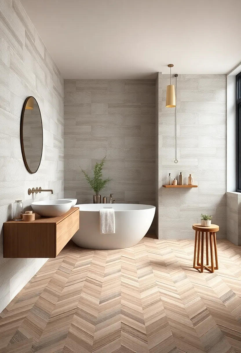 Warm Wood-Look tiles to ⁢Bring Natural Texture Indoors
