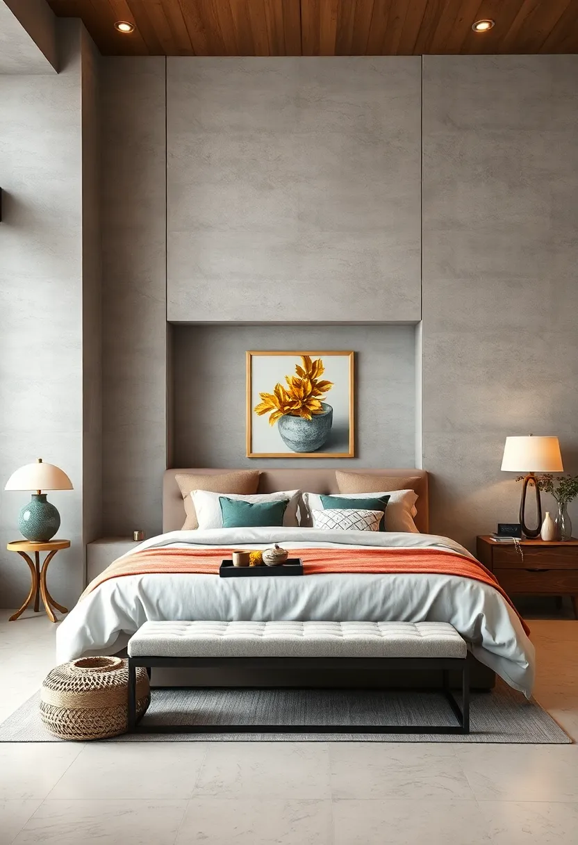 Folding​ Screen Alcove with Cushioned Bench