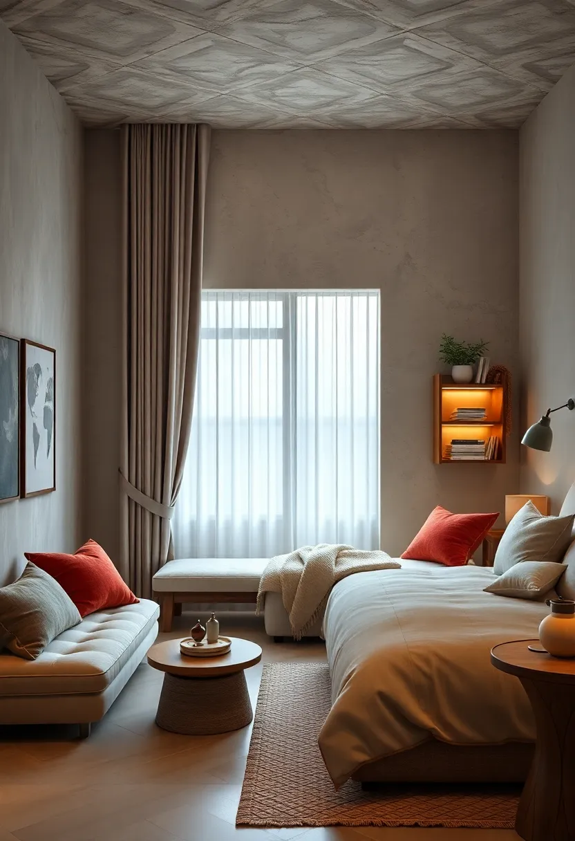 Ladder Shelf Seat with integrated Lighting