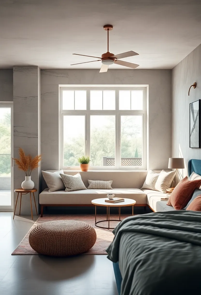 Upholstered Window Bench with Hidden Storage