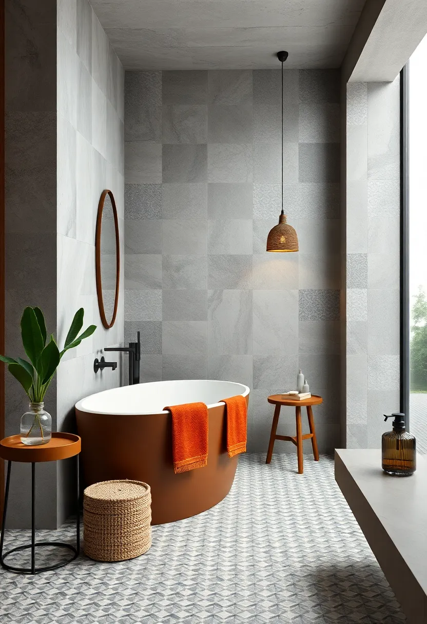 Create mosaic patterns with small bold tiles for intricate design work
