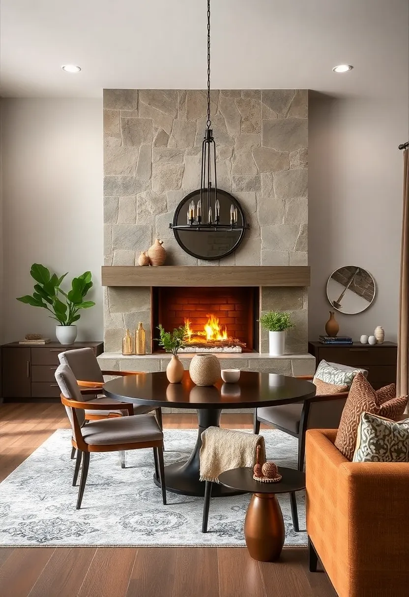 Eclectic Mix: Combining different⁣ materials like metal, wood, and stone⁢ around the fireplace reflects a collected style