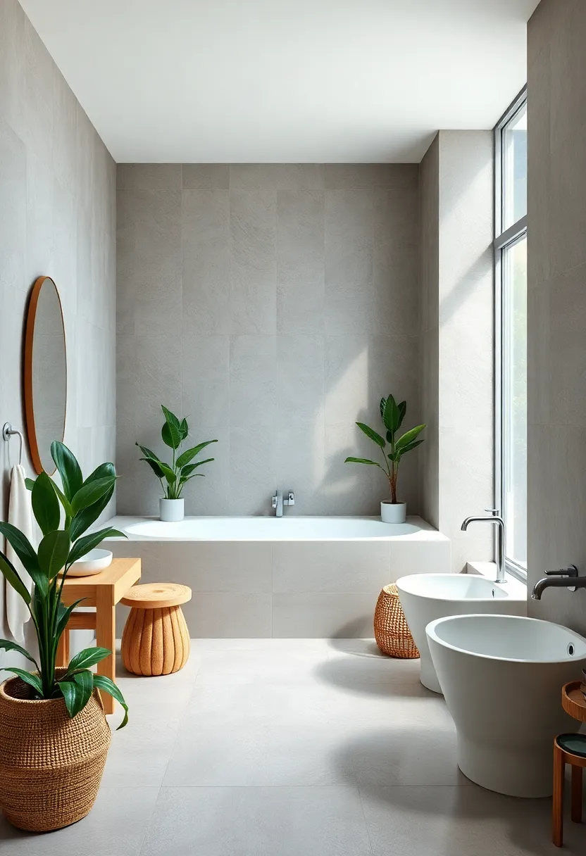 Decorate with air-purifying plants like snake plants or pothos for cleaner air and a calming vibe