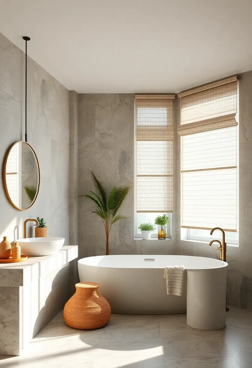 Install natural fiber window treatments like linen or cotton blinds for eco-friendly light control