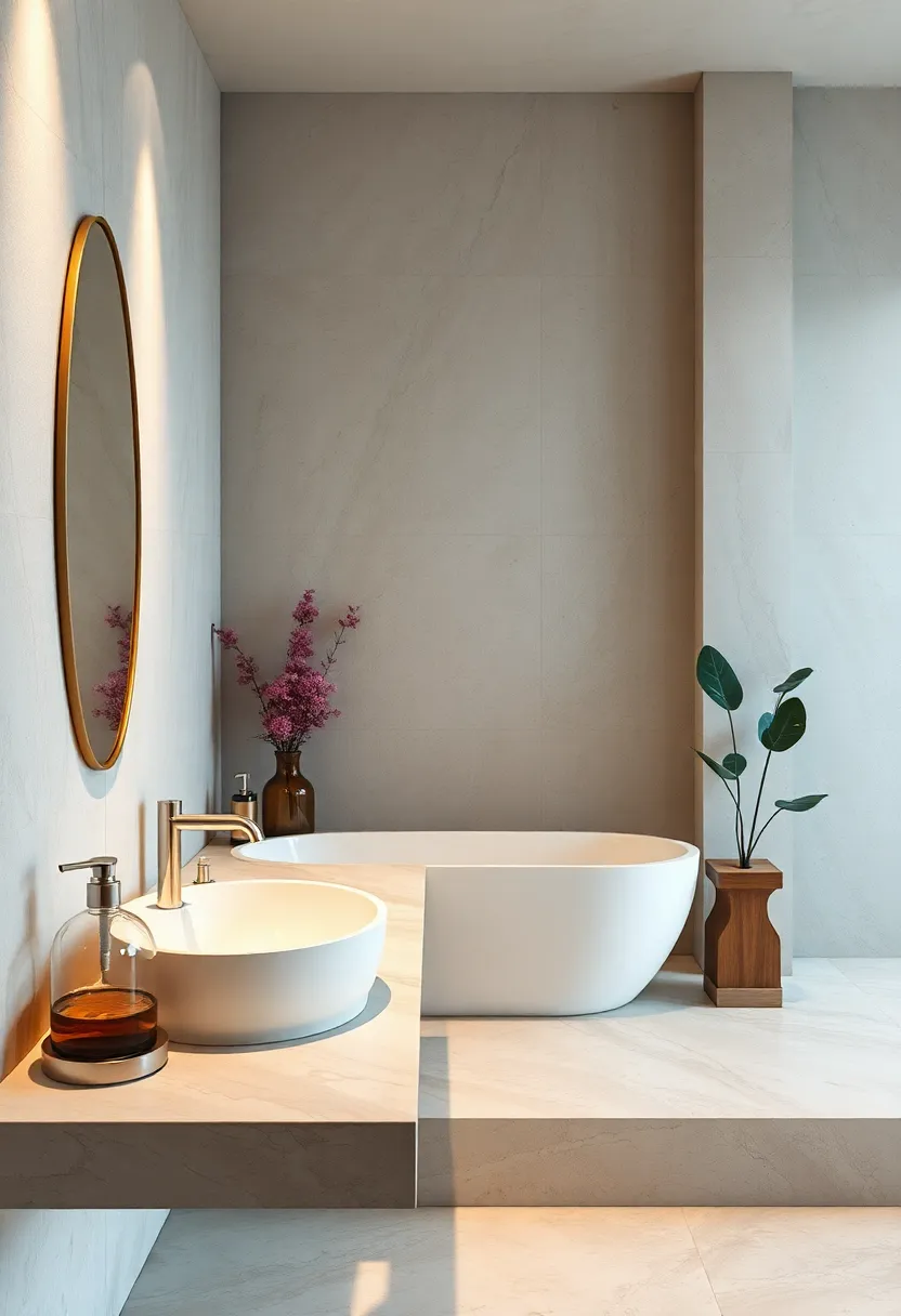 Opt for refillable glass or ceramic soap ​dispensers to minimize single-use plastic waste