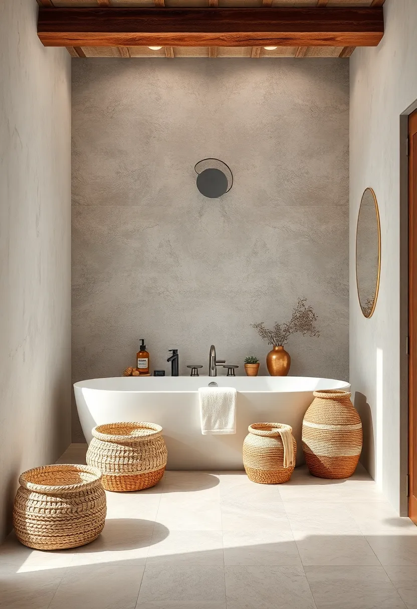 Use natural fiber baskets for storage, combining style with biodegradable ⁢practicality