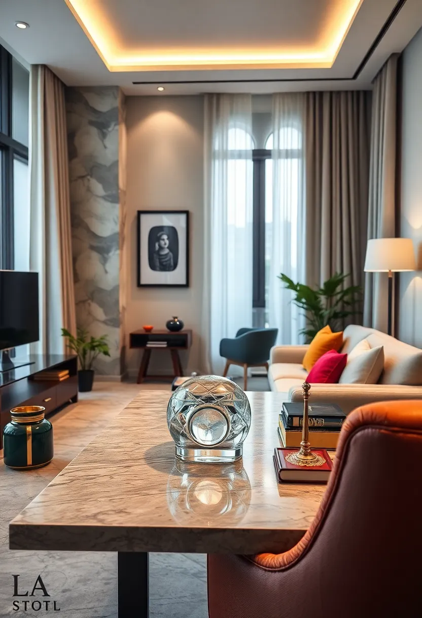 Add a crystal or glass paperweight‍ as a small, refined desk ⁢accessory