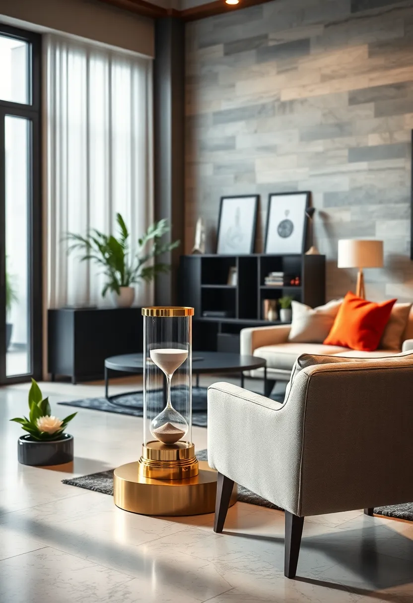 Place ​a decorative⁢ hourglass or vintage clock for⁤ an​ element of timeless elegance