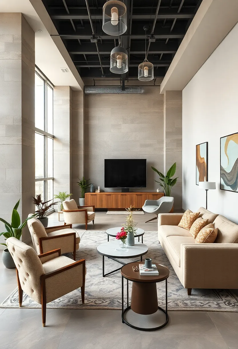 Use ‌a neutral color⁢ palette with ‍pops of muted ⁤tones for a sophisticated ambiance