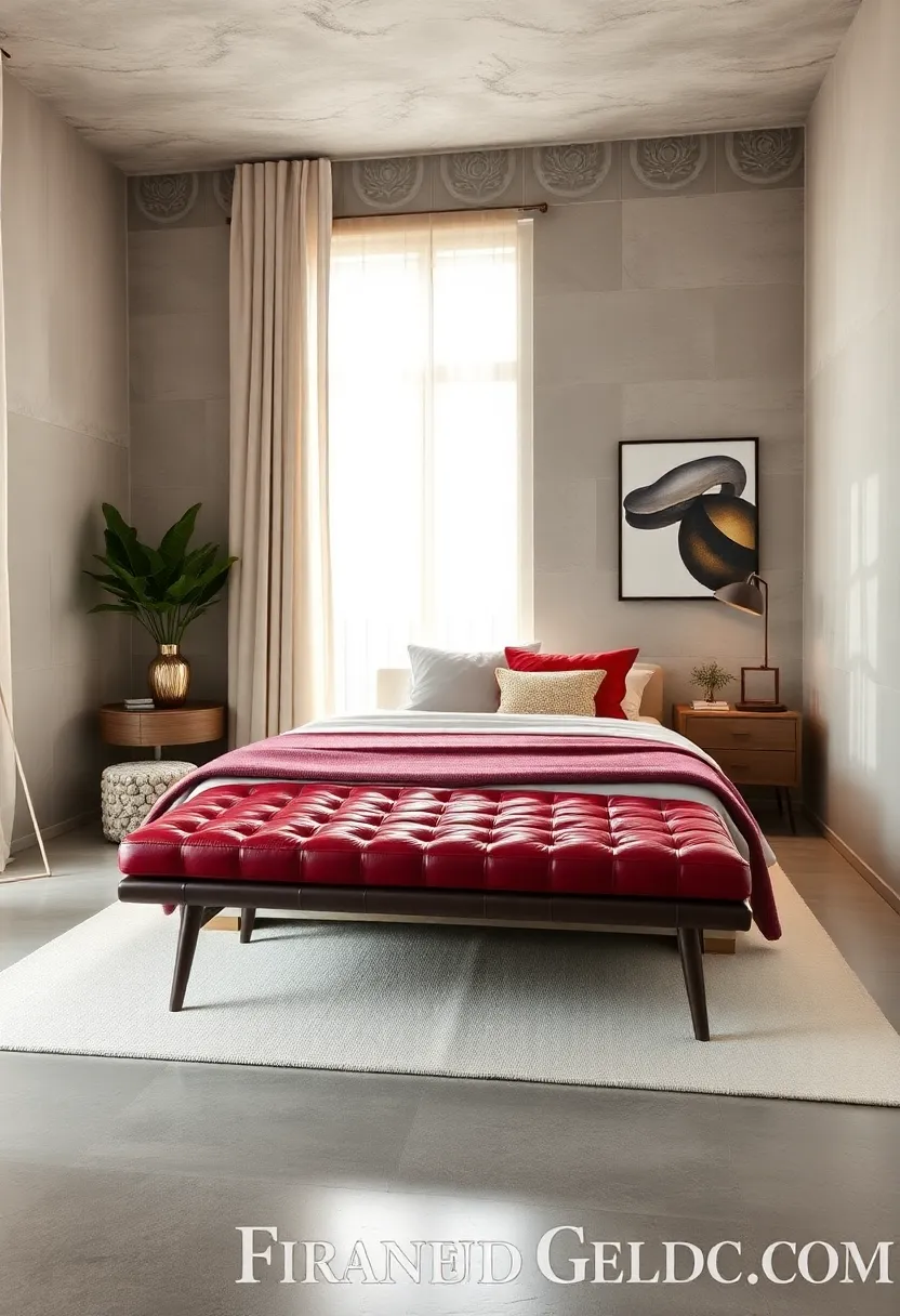 Bold Color ⁣Pop: ​Opt for a jewel-toned ​faux⁤ leather bench to inject vibrancy and character​ into‌ a neutral-toned bedroom