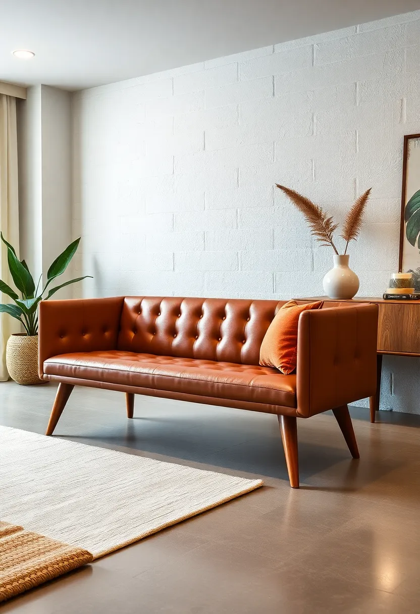 Mid-Century ⁤Modern Flair: Featuring tapered wooden legs and a smooth leather finish,this bench blends retro style with contemporary comfort