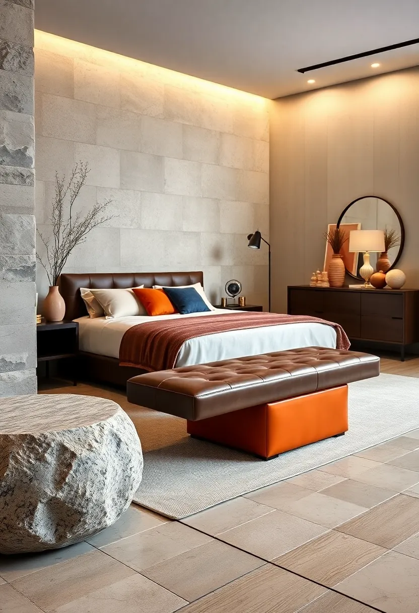 Two-Tone Contrast: A faux leather‍ bench featuring contrasting colors on the seat and‌ base ⁣adds visual ⁤depth and interest