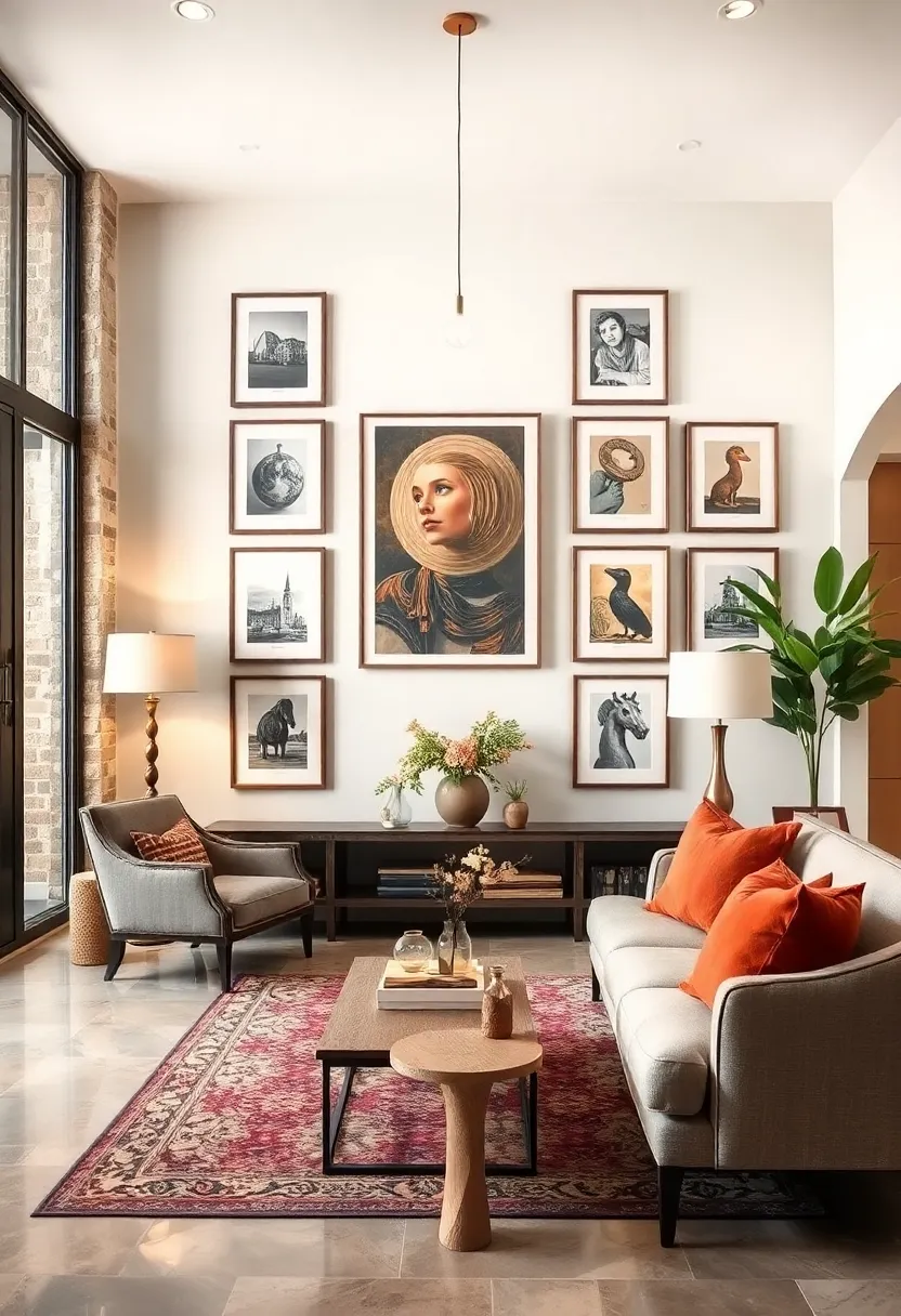 Classic Lithograph ⁢Prints ‌in Modern Gallery Wall: Arrange vintage lithograph prints in simple, uniform frames for a ‌curated​ look