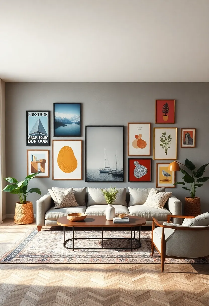 Mix‍ vintage posters with modern prints to create a​ dynamic ⁣gallery‌ wall that tells a⁣ unique story