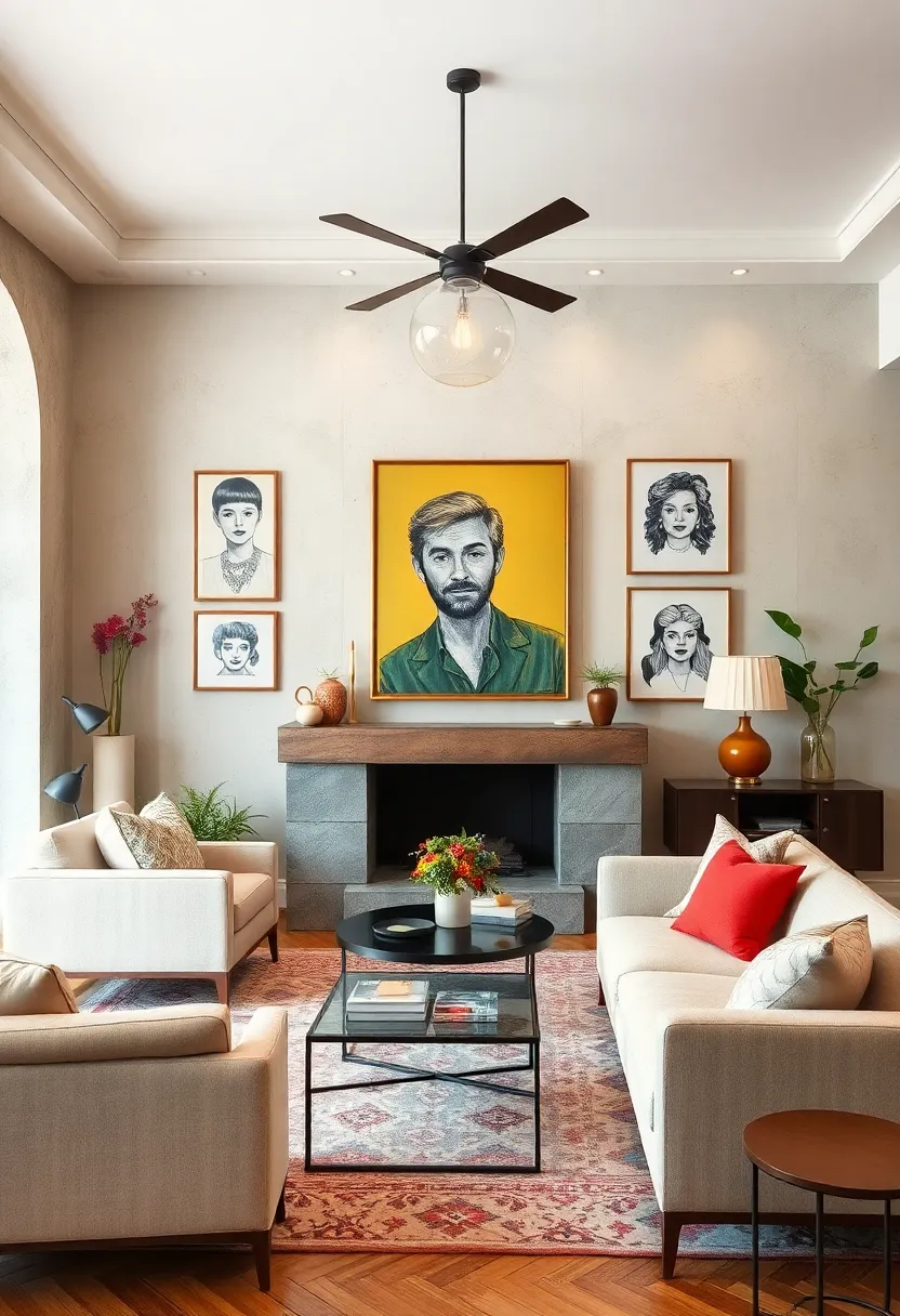 Integrate celebrity sketches or iconic ‍portraits ⁣for a touch of pop culture and‍ personality