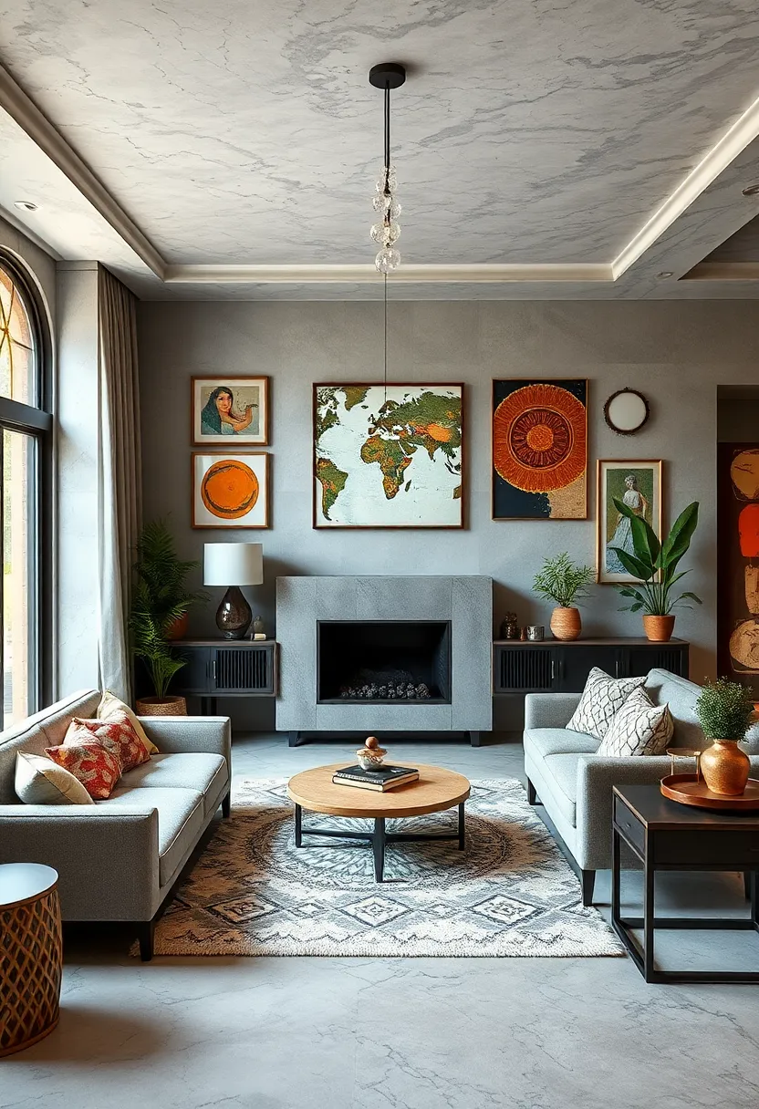 Incorporate art‍ with cultural ​motifs to⁣ celebrate global influences and⁢ enrich your⁢ room’s character