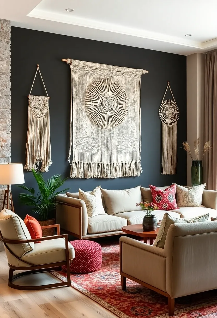 Incorporate textured wall hangings like macramé ‌or woven art to add depth and warmth to any space