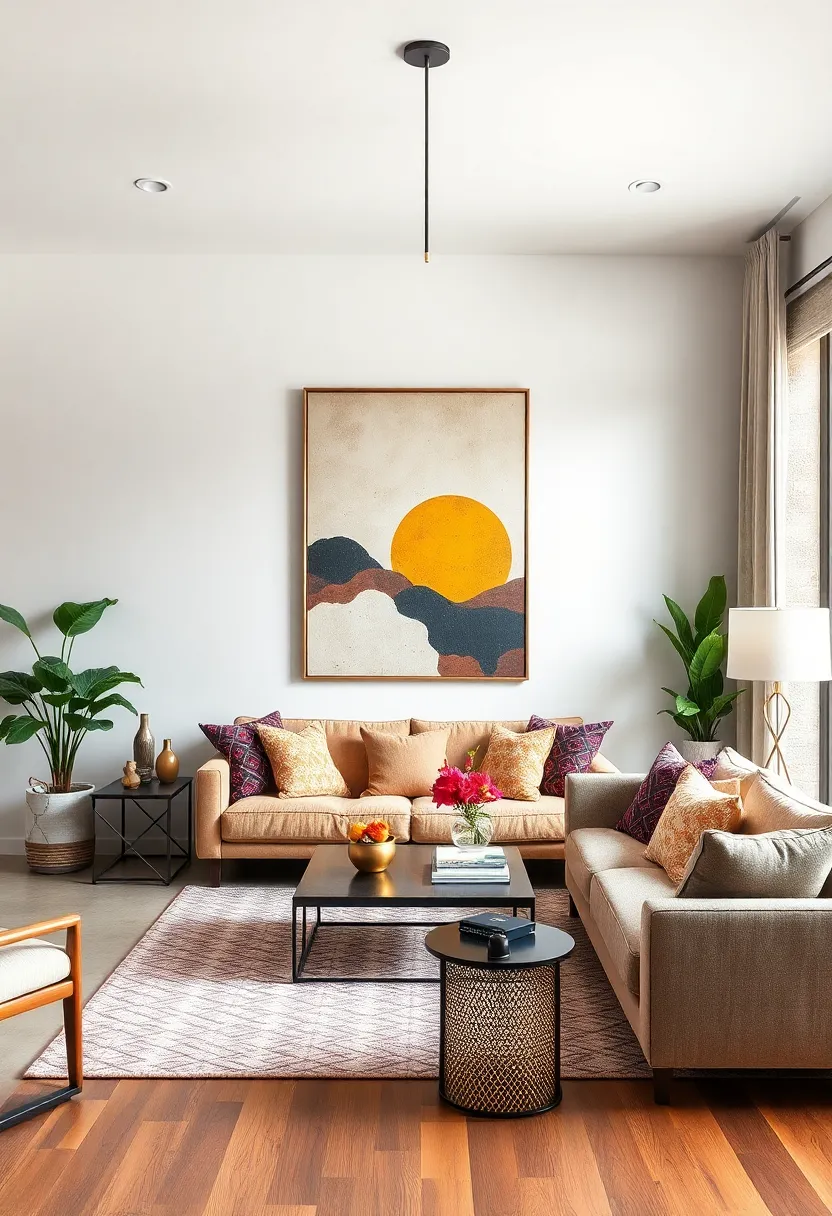 Balance large⁢ eclectic pieces with minimalist furniture to create harmony between chaos ⁤and calm