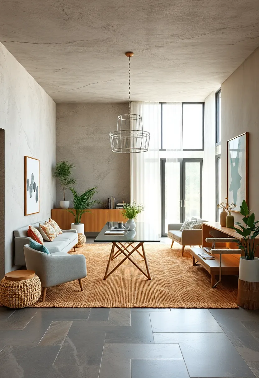 Eco-Friendly⁤ Woven Geometry: Geometric shapes‍ in woven natural fibers provide⁢ a contemporary yet sustainable‍ flooring choice