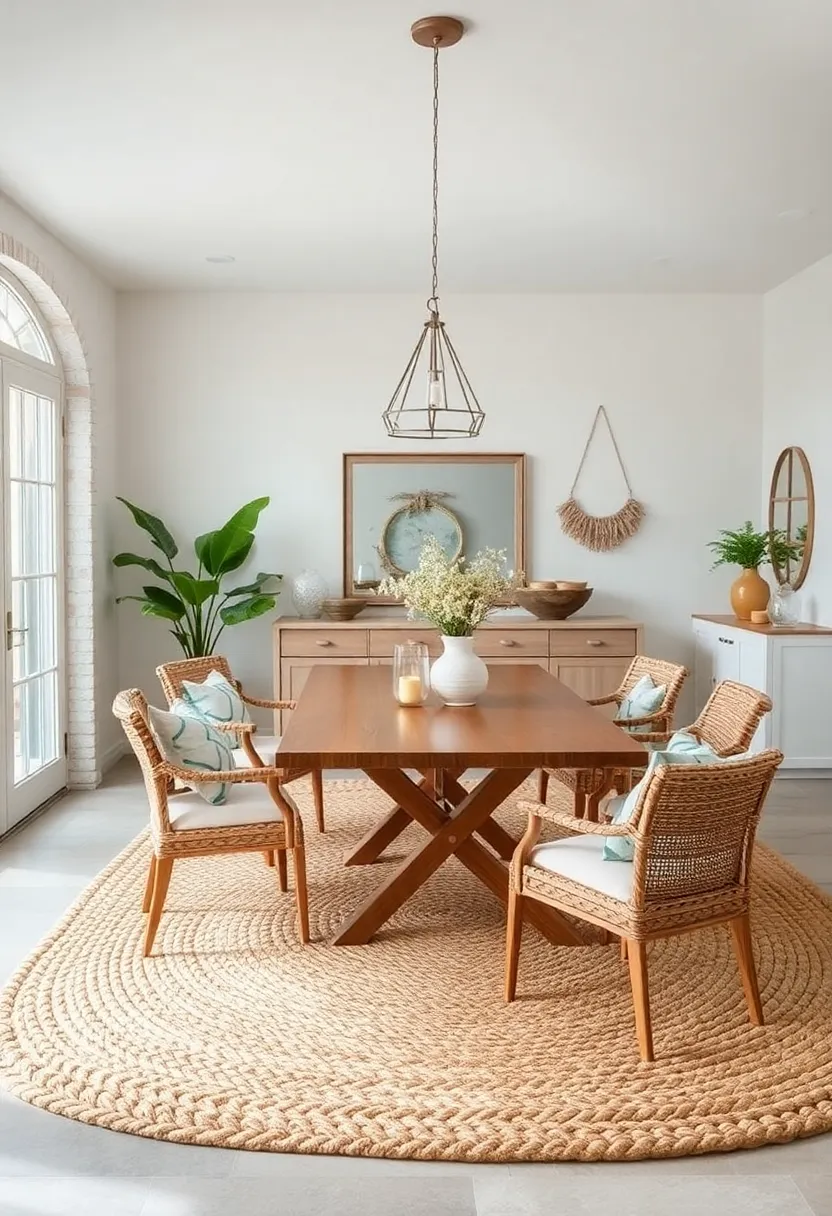 Braided Coastal​ Charm:‌ Thick‌ braided jute strands weave together to ‍offer‌ a rustic yet sophisticated look⁤ perfect for coastal dining rooms