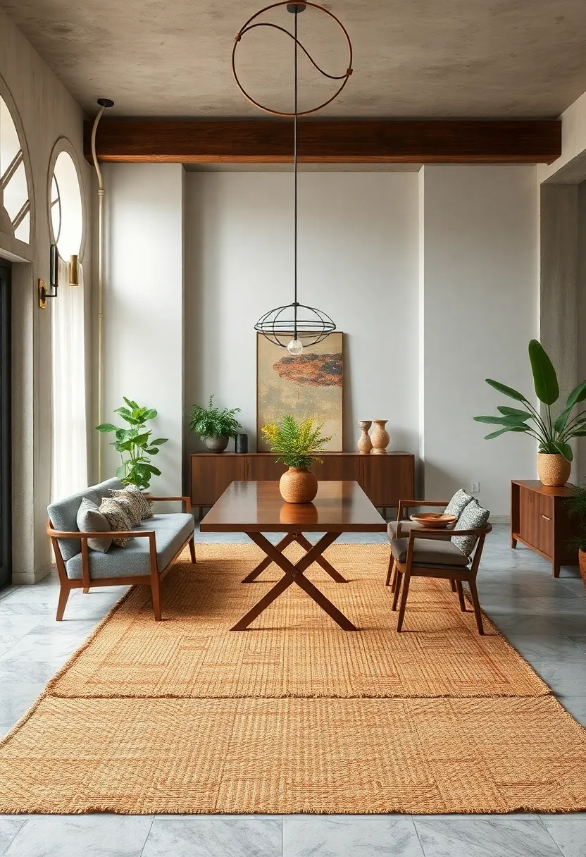 Layered ‍Texture Jute Rug: multiple ⁤weaving techniques combine to create​ a layered texture that adds sophistication to any‌ dining room floor